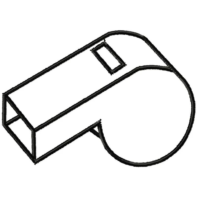 Outline Classic Police Whistle