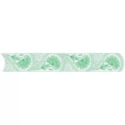 Outline Embroidery Border Design Pattern