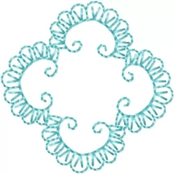 Outline Frame Embroidery Design Pattern