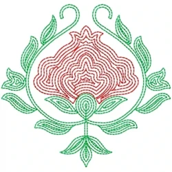 Outline Lineart Embroidery Design From India