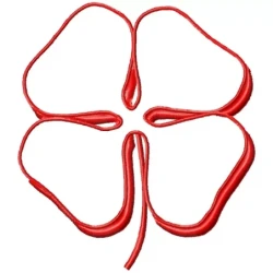 Outline Shamrock Embroidery Design