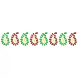 Paisley Continous Simple Border Design