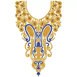 Pakistani Elegant Embroidery Neckline Design