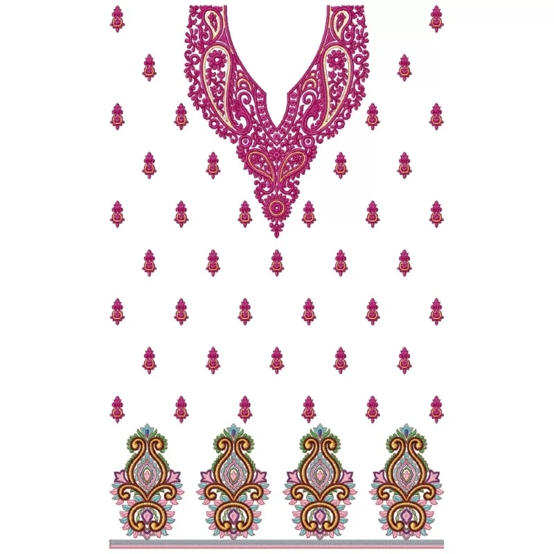 Pakistani Full Embroidery Dress Design