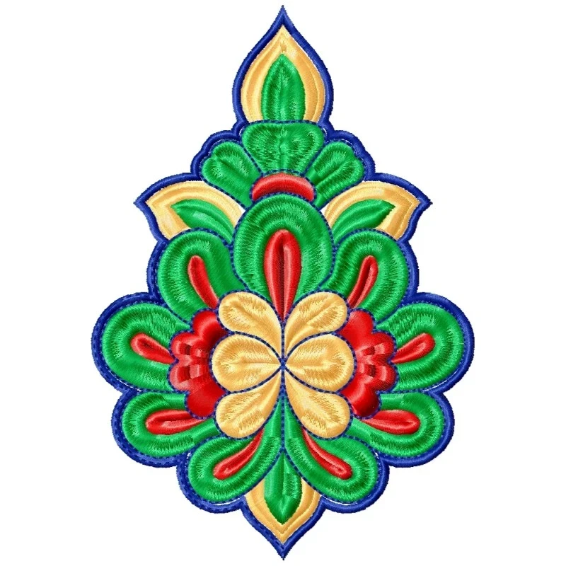 Patch Embroidery Pattern Design