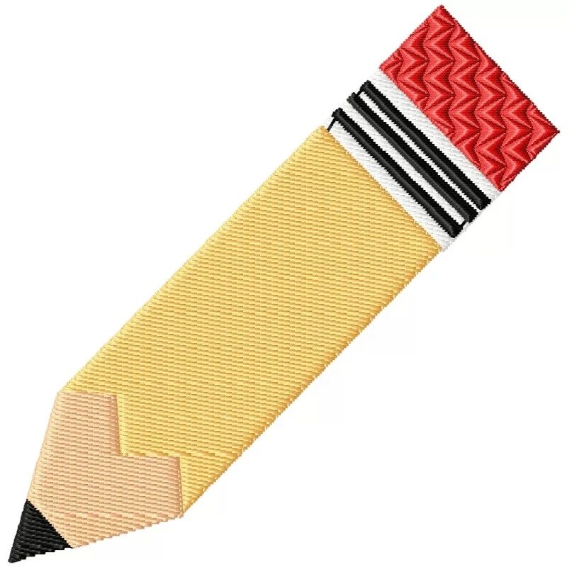 Pencil Embroidery Design