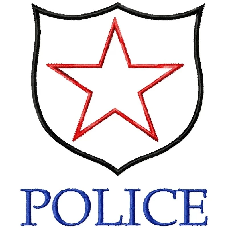 Police Embroidery Design