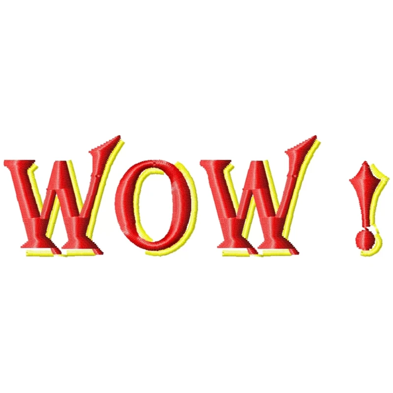 WOW! Machine Embroidery Design