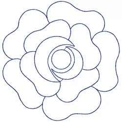 Big & Simple Rose Outline...
