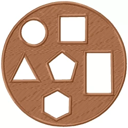 Math's Shapes In Circle...