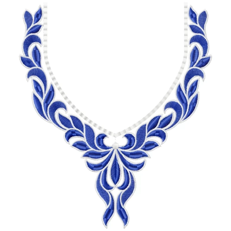 Small Elegant Indian Neckline Embroidery Design