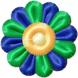 Small 2X2 Flower Machine Embroidery Design