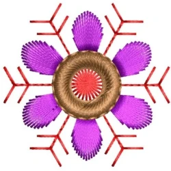 2x2 Flower With Lines...