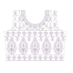 Neckline Choli Outline...
