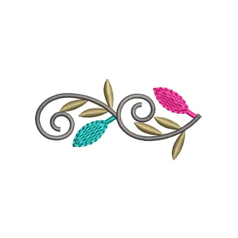 Continous Small Border Embroidery Design