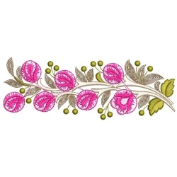 Rose Buds Emboridery Border Design