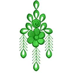 Beautiful Indian Floral Machine Embroidery Design