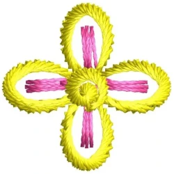 2x2 Small Mini Floral Outline Embroidery