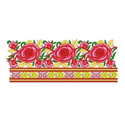 Floral Indian Dupatta 2024 Embroidery Design