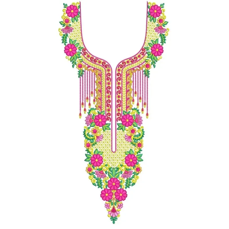 Latest Neckline 2023 Machine Embroidery Design