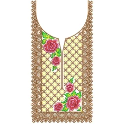 Flat Rose Neckline...