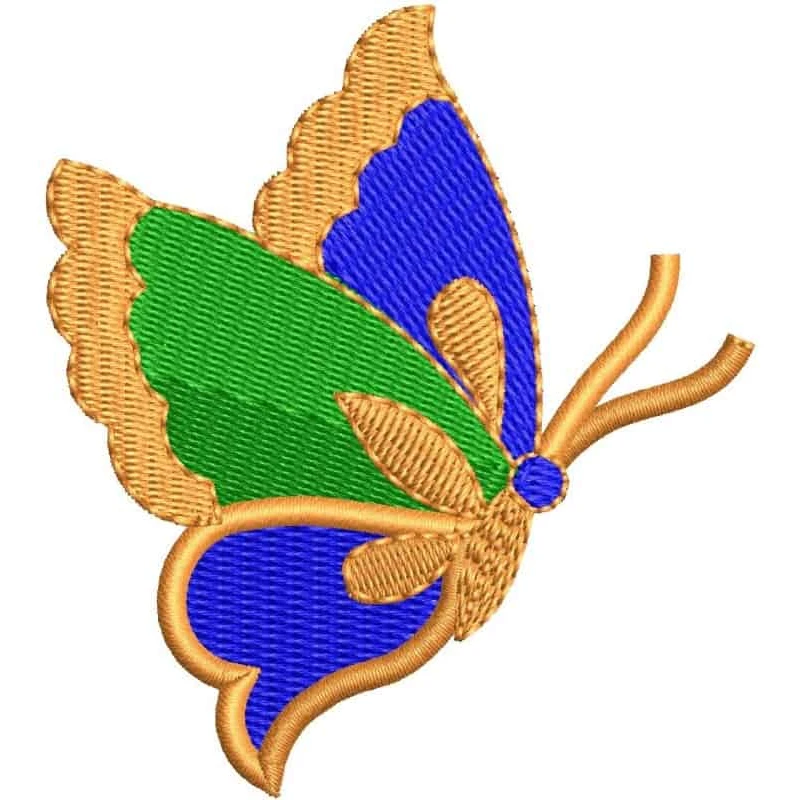 Colorful Butterfly Embroidery Design