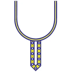 Simple Eyelet Neckline...