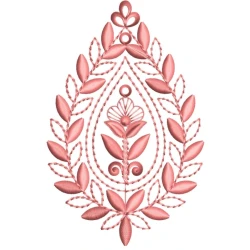 Single Color Butta Embroidery Design