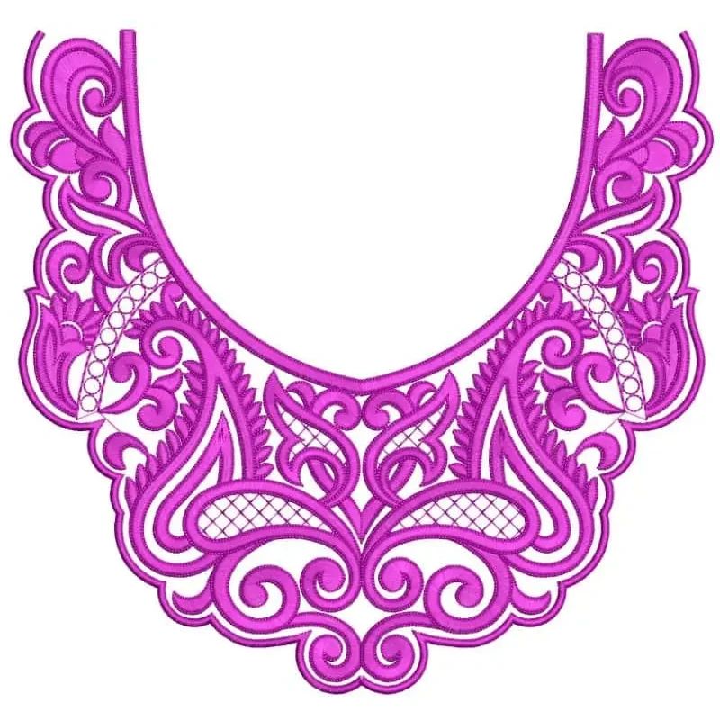 Beautiful Small Neckline Embroidery Freebie Design