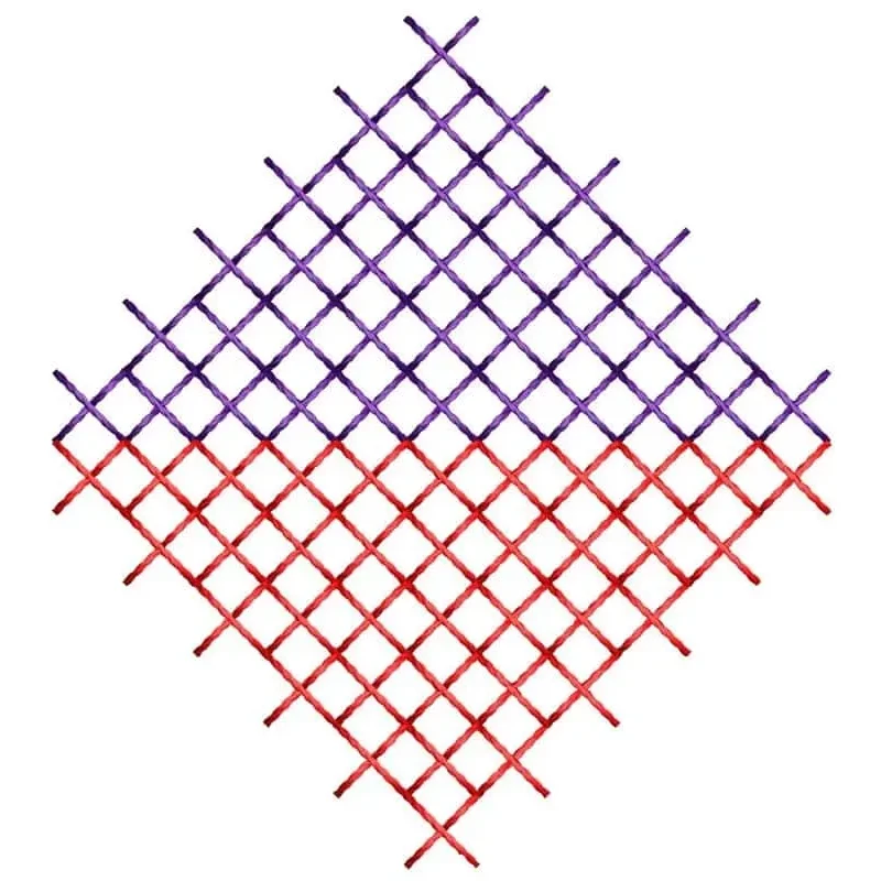 2x2 Cross Stitches Machine Embroidery Design Freebie