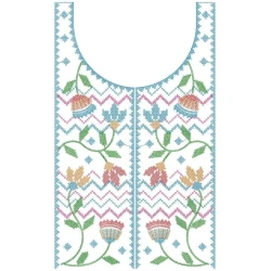 Cross Stitches Neckline...