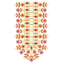 Floral Indian Neckline...