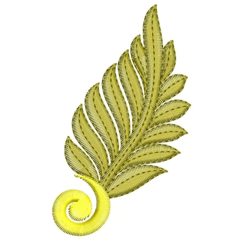 Floral Leave Embroidery Design Freebie