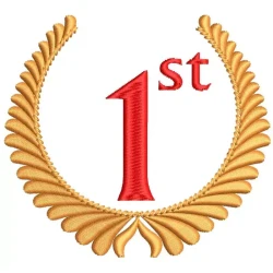 1st Rank Winner Badge Award...