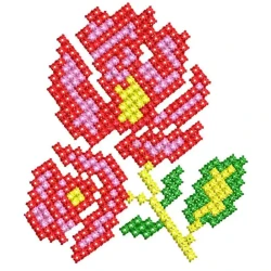 Cross Stitches Roses...