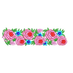 Floral Embroidery Border...