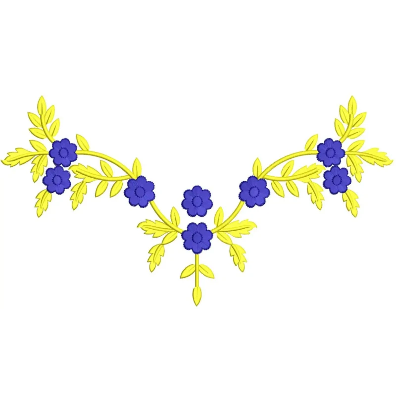 Large Neck & Chest Embroidery Design Freebie