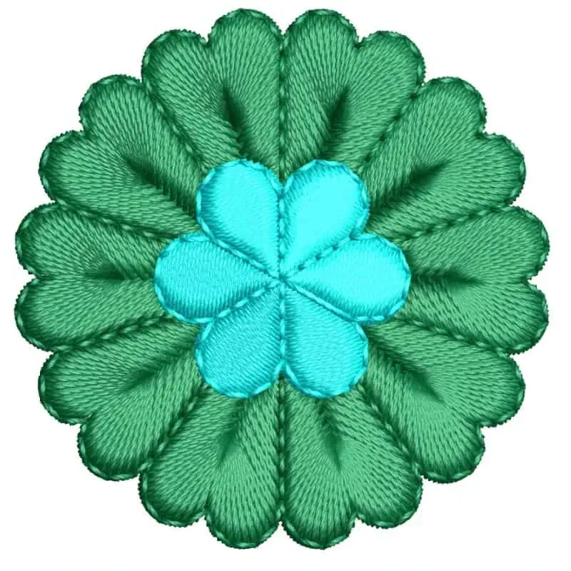 2x2 Smal Floral Flower Embroidery Design