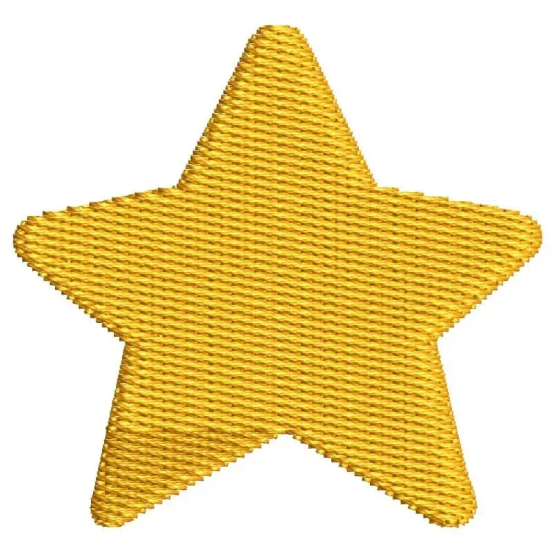 2x2 Star Embroidery Design