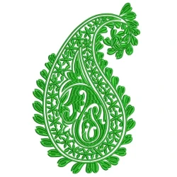 Large Single Color Paisley...