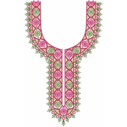 Large Neckline Embroidery...