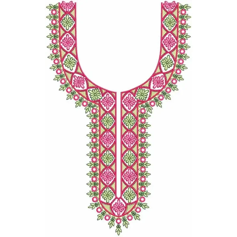 Large Neckline Embroidery Design Freebie