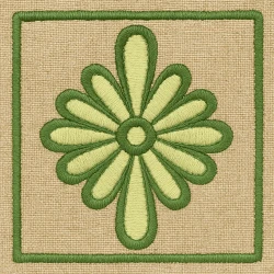 2x2 Indian Free Butta Floral Design