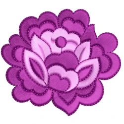 Colorful Rose Embroidery Freebie