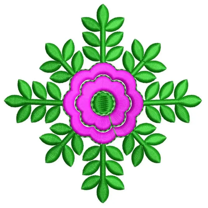 Free Floral Machine Embroidery Design 2026