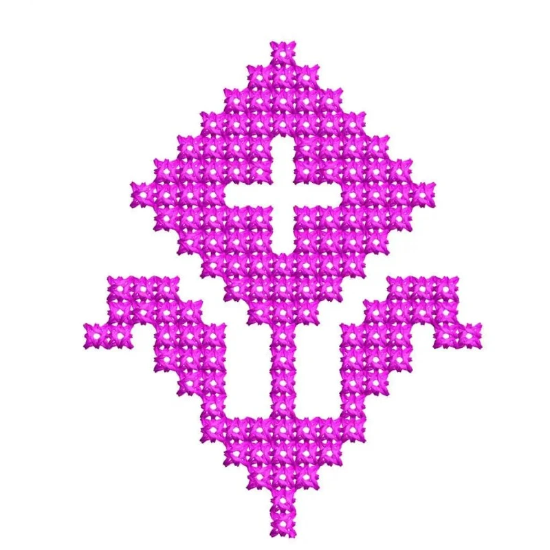 2×2 Cross Stitches Free Machine Embroidery Design
