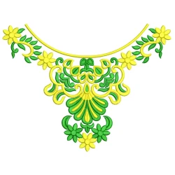Floral Neck Embroidery...