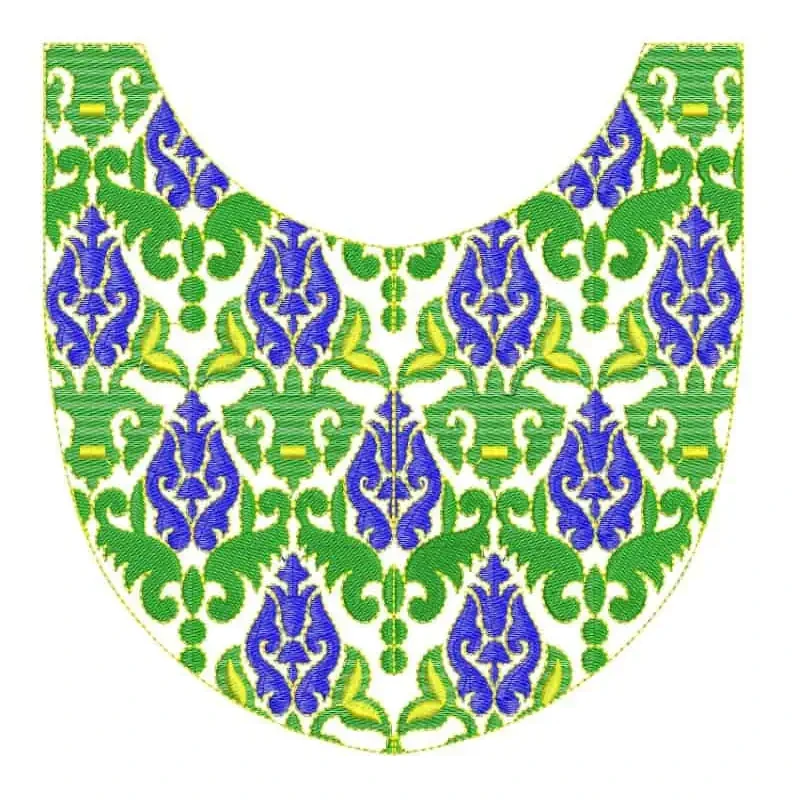 Indian Neckline Embroidery Design
